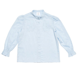 Blouse Puff Sleeve Blue