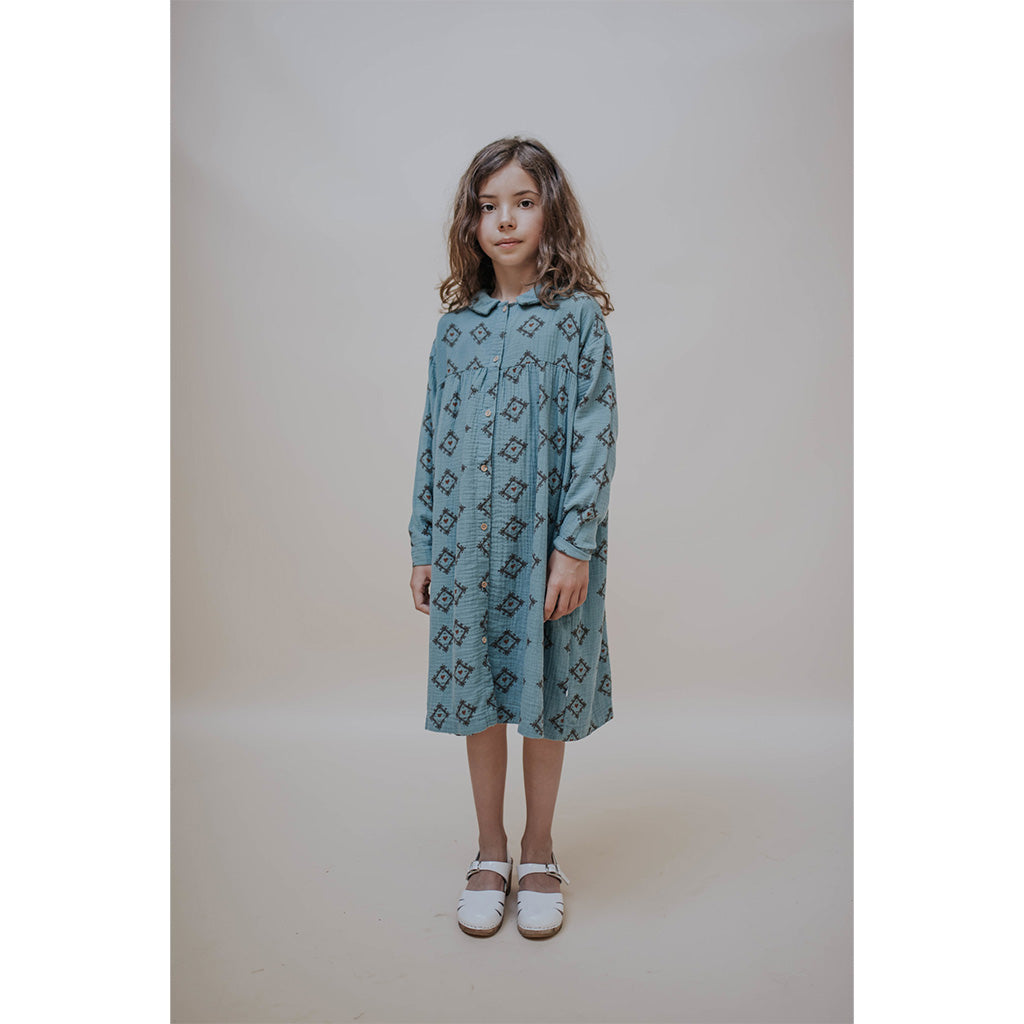 Dress Collar Tiles Heart All Over