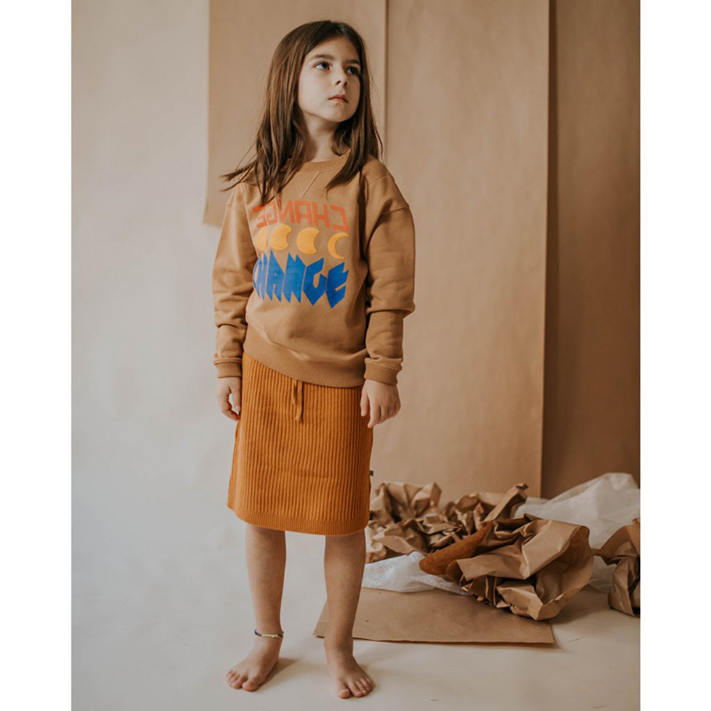 Skirt Knit Warmed Rust