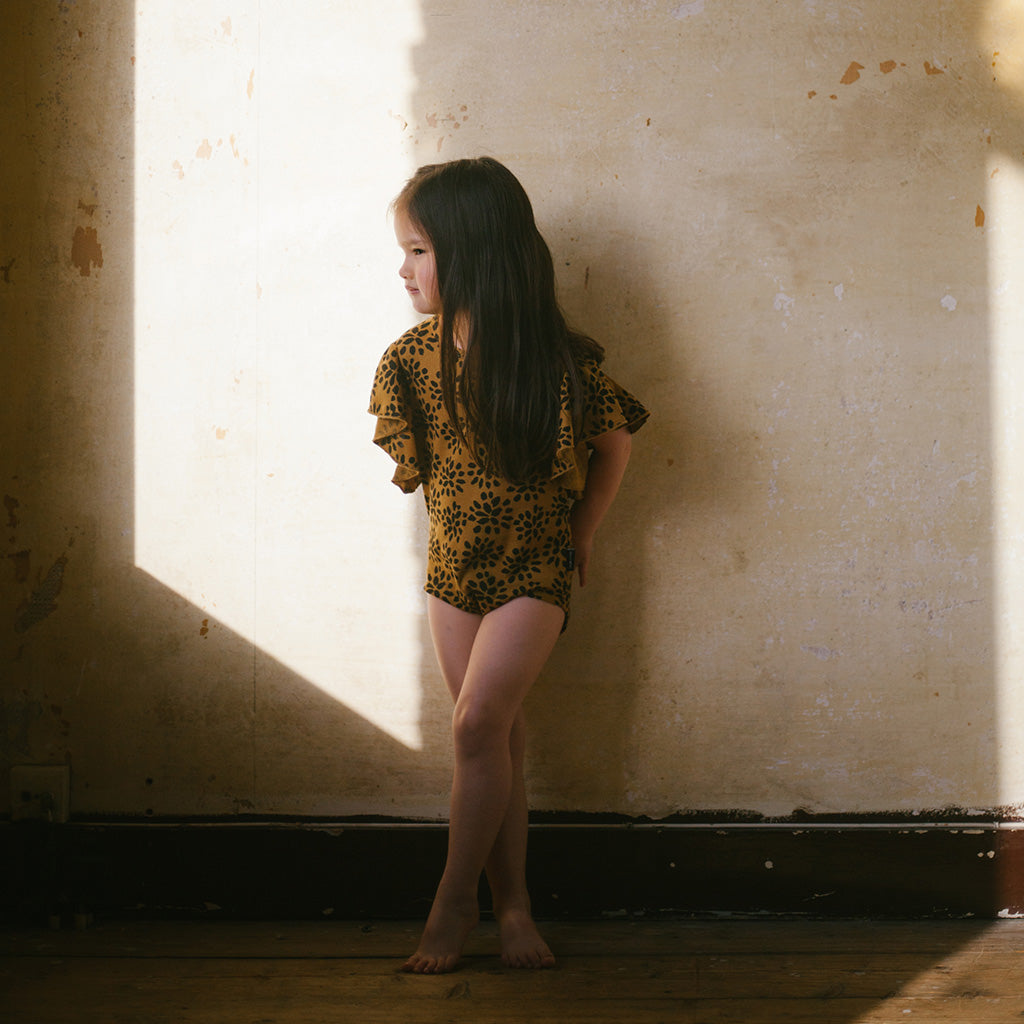 Bodysuit Ivy Ruffle Sandstone