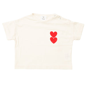 Tee Twin Heart Off White