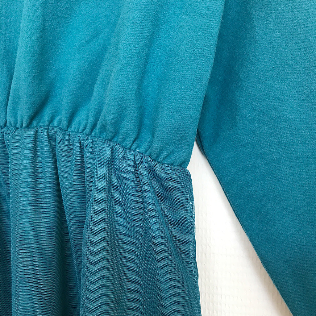 Dress Shining Tule Azul - sample