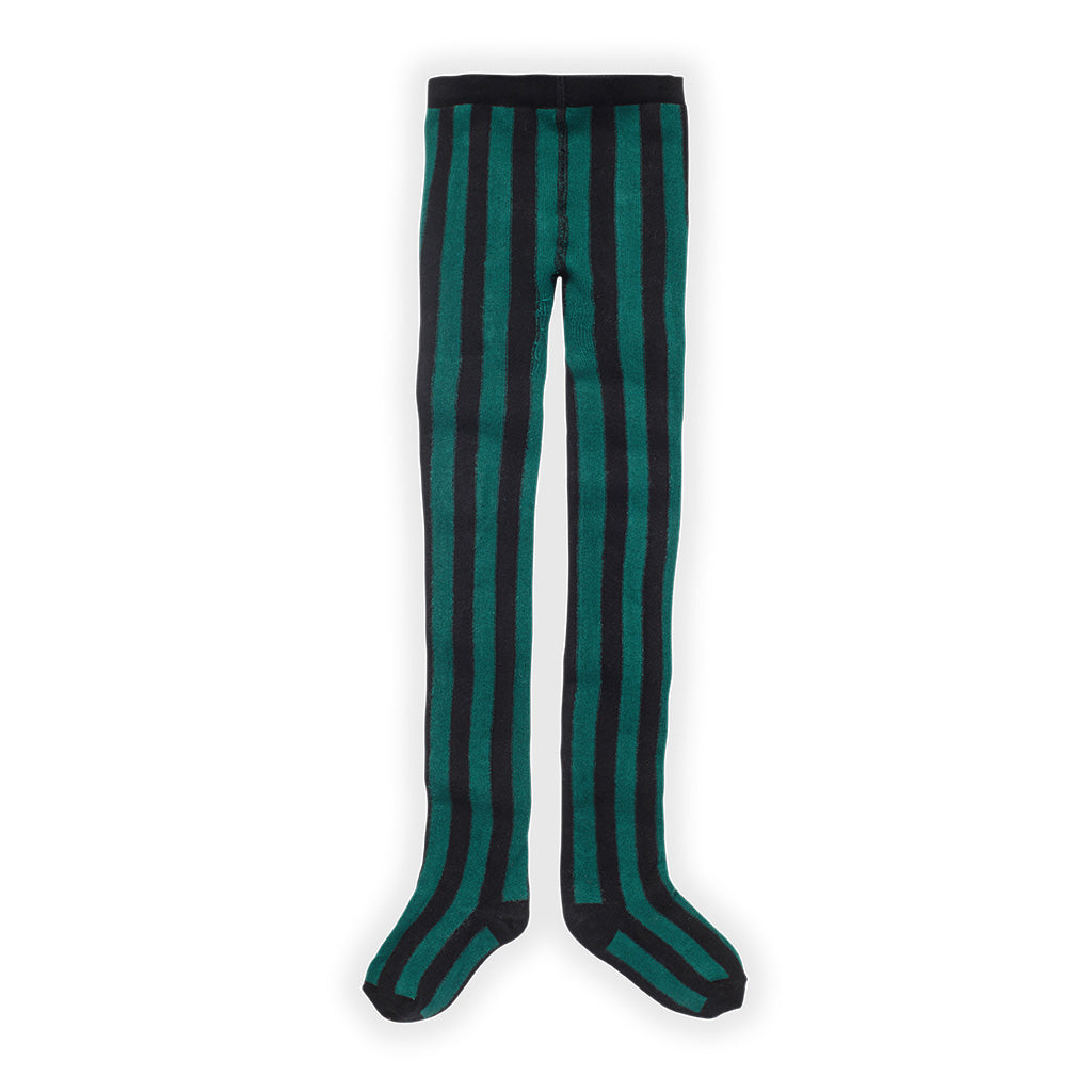 Tights Stripe Pine Green