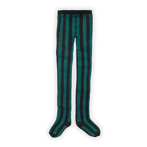 Tights Stripe Pine Green
