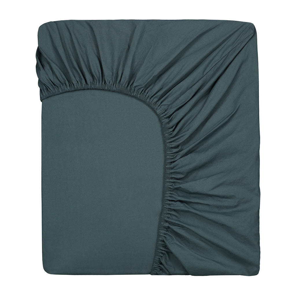 Fitted Sheet Blue Grey