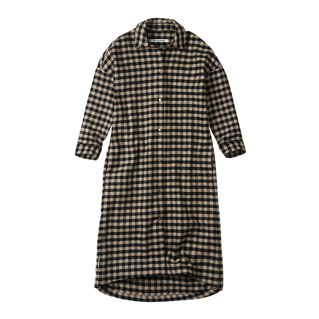 Shirt Dress Oversized Check