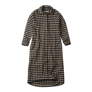 Shirt Dress Oversized Check