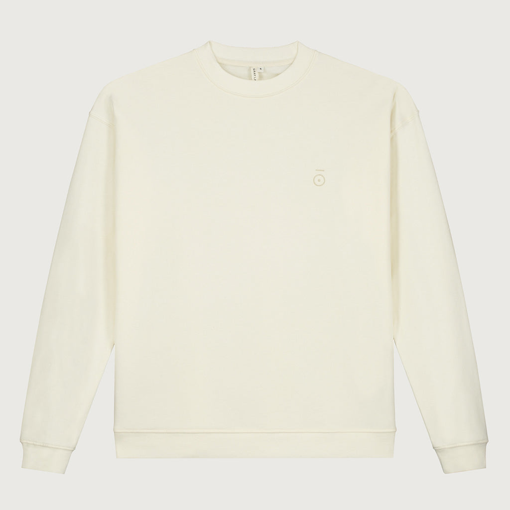 Sweater Dropped Shoulder Cream Adult