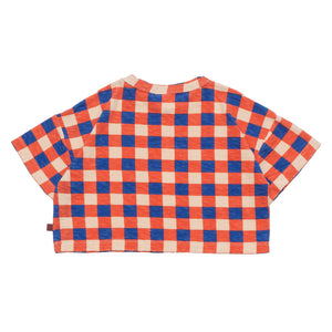 Tee Beach Blanket Check Licot Red