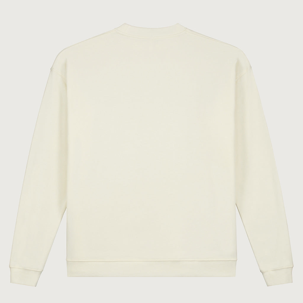 Sweater Dropped Shoulder Cream Adult