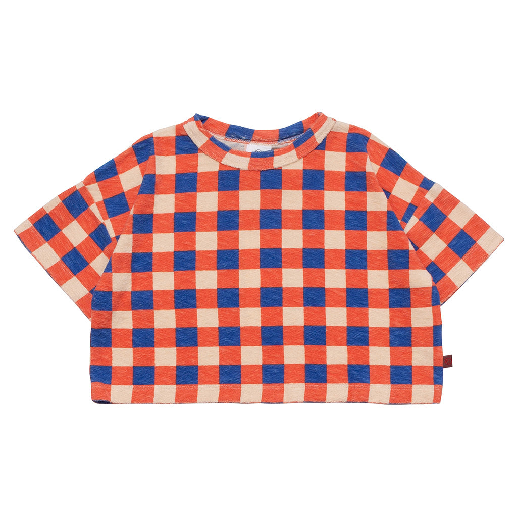 Tee Beach Blanket Check Licot Red