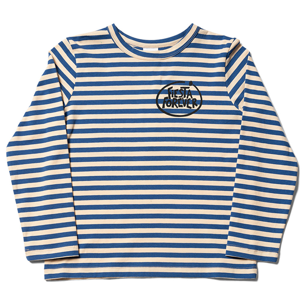 Longsleeve Fiesta Forever Stripe Buttermilk Otomi Blue