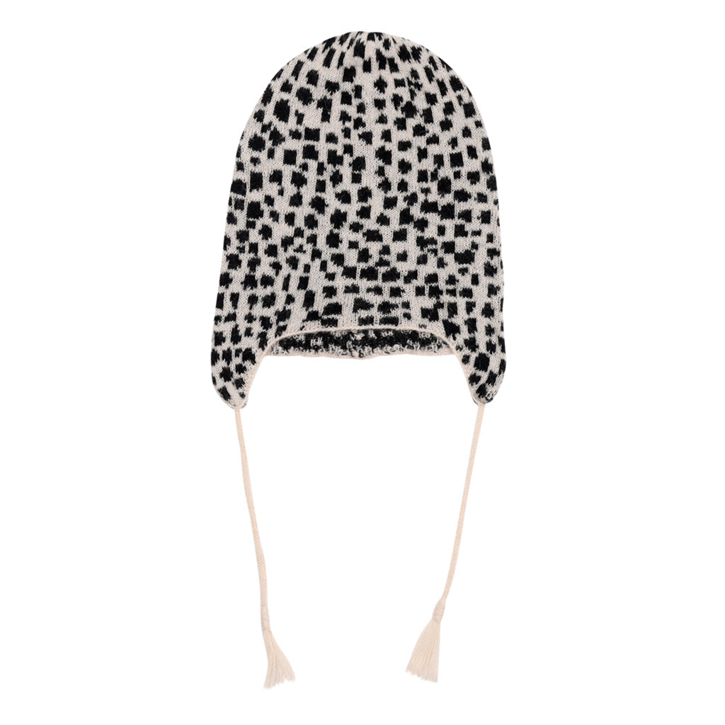 Hat Knit Snow Leopard