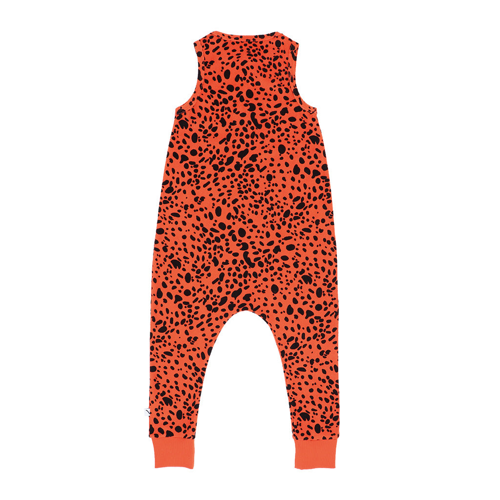 Jumpsuit Long Legs with Cufs Spotted Animal