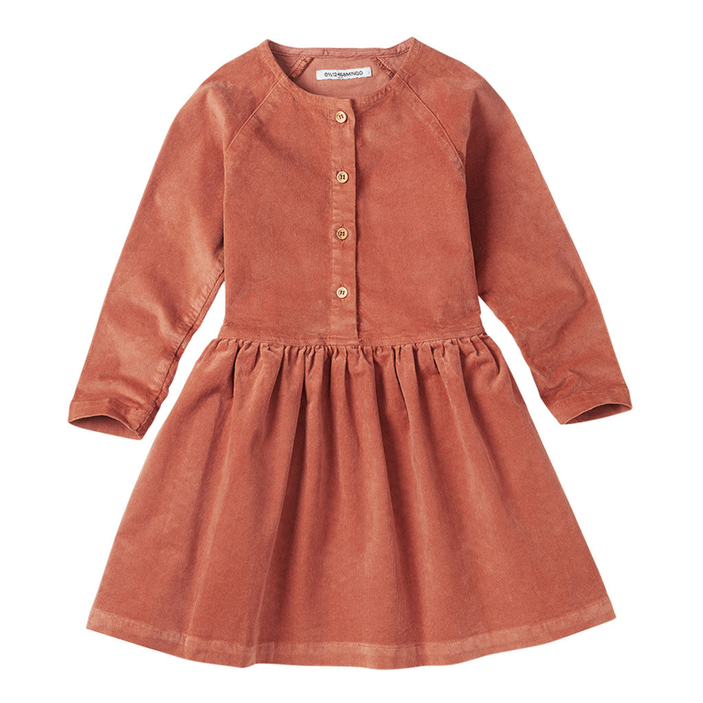 Button Dress Light Terracotta