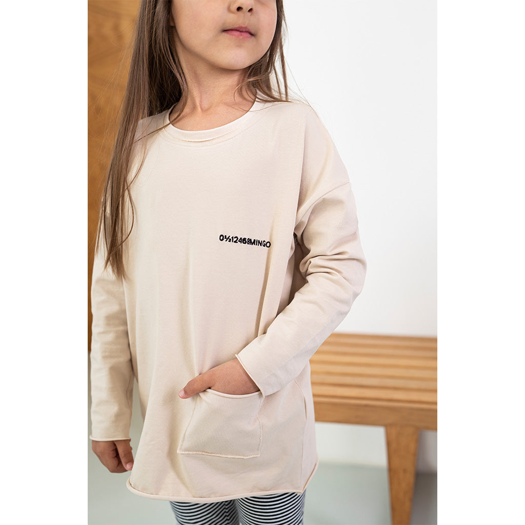 Longsleeve Butter Cream Logo
