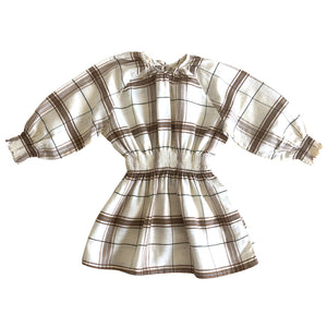 Dress Smocked Mona Chenille Check