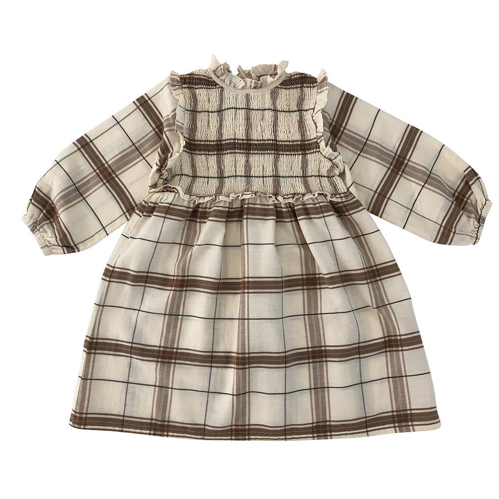Dress Smocked Ada Chenille Check