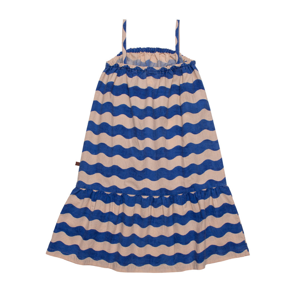 Dress Sun Longline Wave Pink Blue
