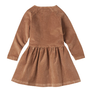 Button Dress Caramel