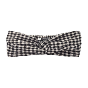 Headband Turban Block Check