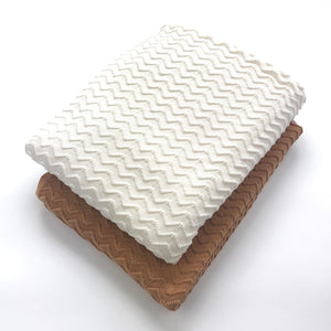 Baby Blanket Knit Terracotta