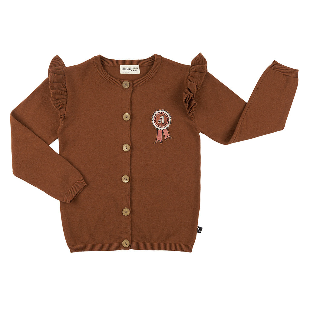 Cardigan Wings Brown Stone