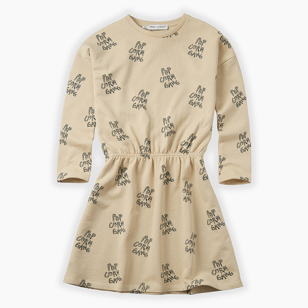 Dress Skater Popcorn Print