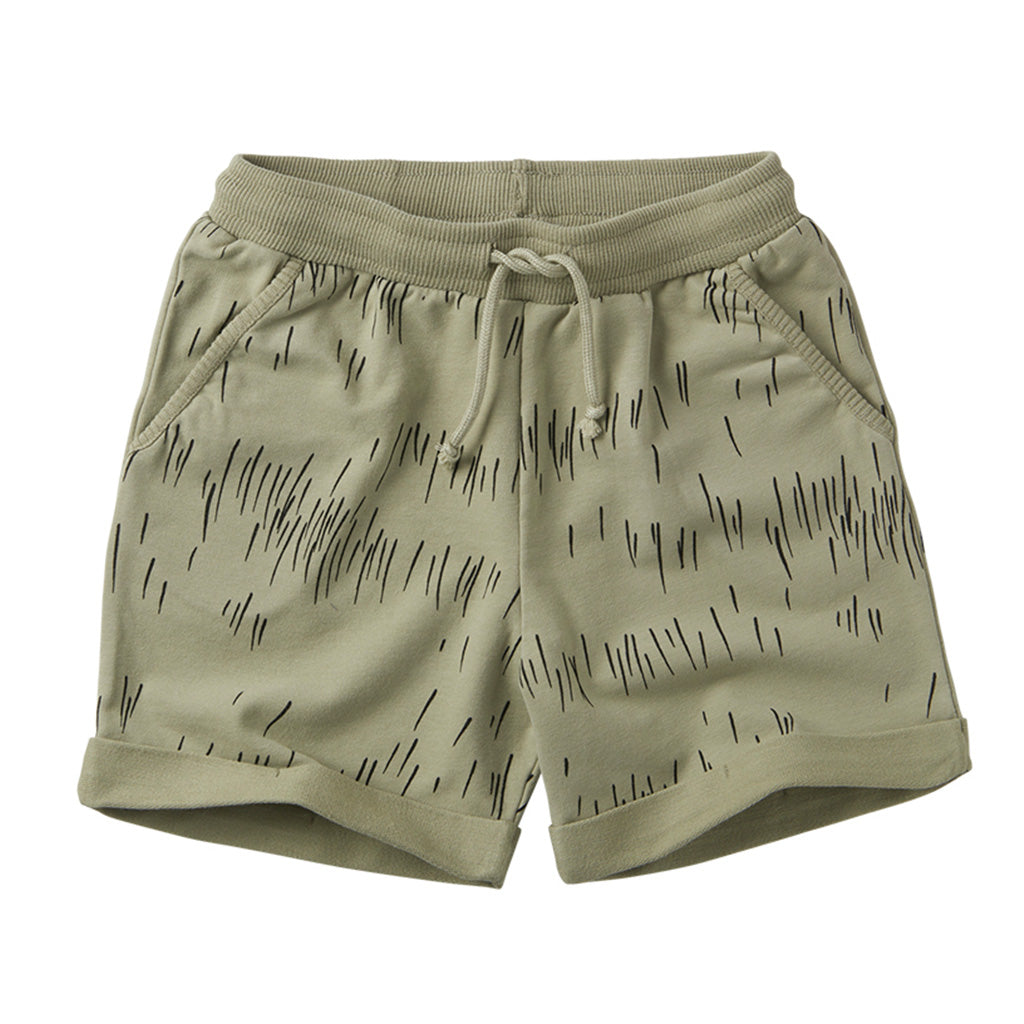 Shorts Grass Print Oak