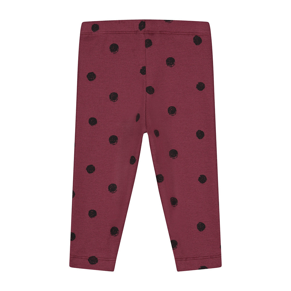 Pants Mini Painted Polka Carben Red