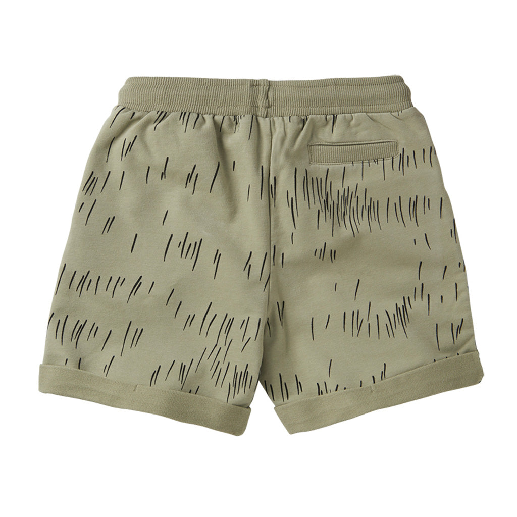 Shorts Grass Print Oak