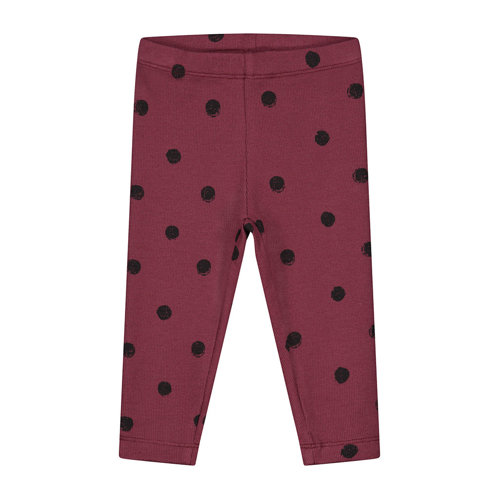 Pants Mini Painted Polka Carben Red