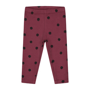 Pants Mini Painted Polka Carben Red