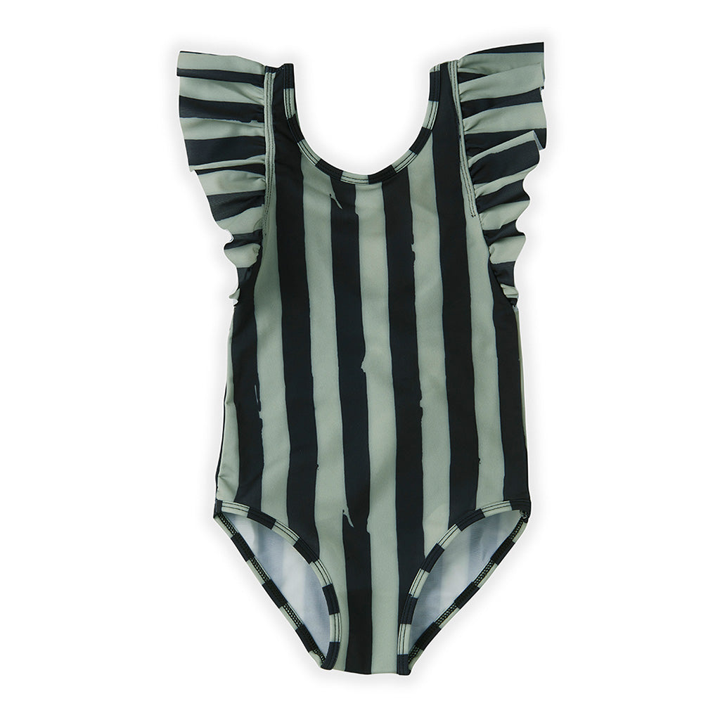 Swimsuit Painted Stripe Mint