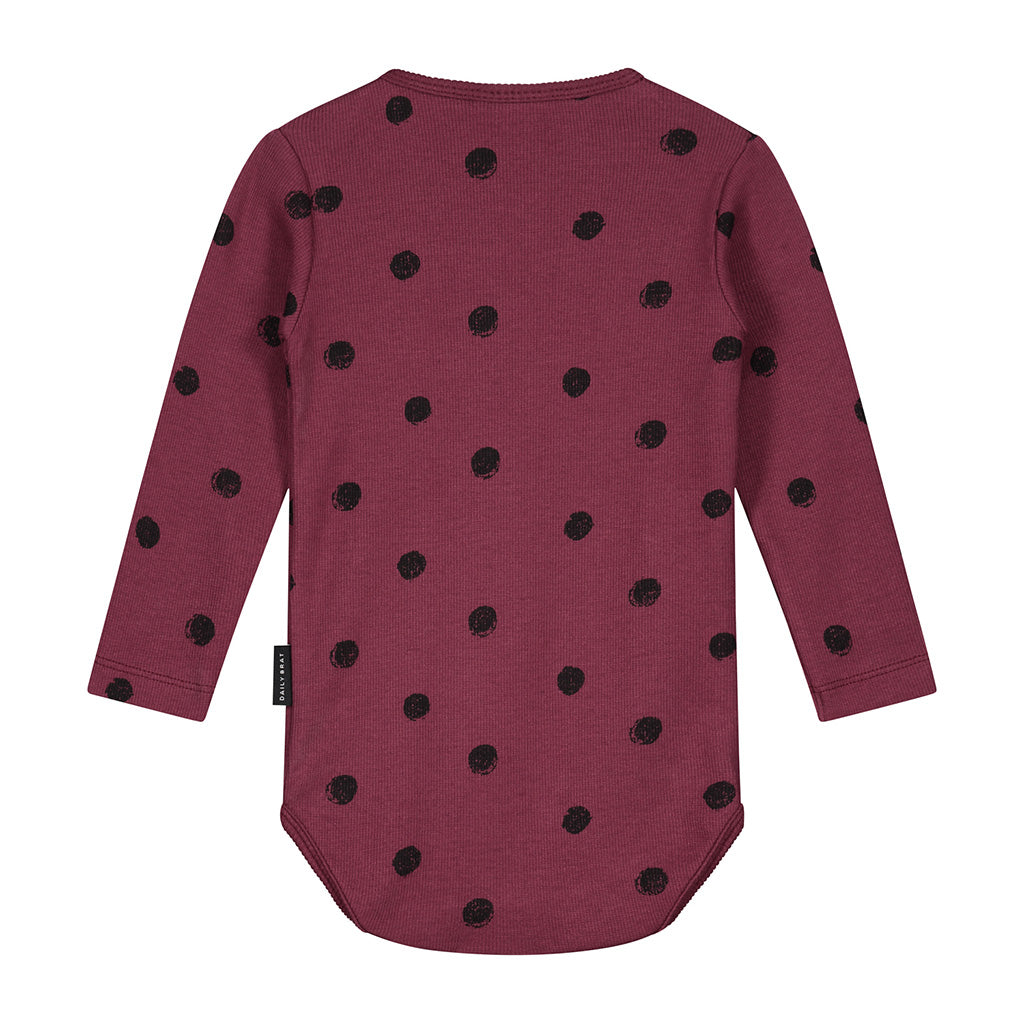 Bodysuit Mini Painted Polka Carben Red