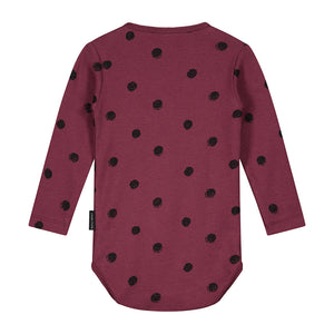 Bodysuit Mini Painted Polka Carben Red