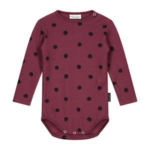 Bodysuit Mini Painted Polka Carben Red
