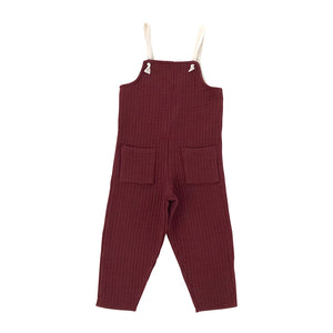 Jumpsuit Quilted Berry Red