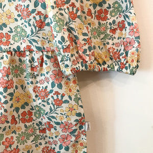Dress Collar Fancy Flower Print - Sample