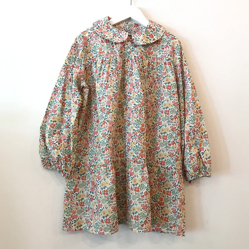 Dress Collar Fancy Flower Print - Sample