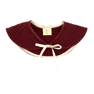 Collar Quilted Berry Red