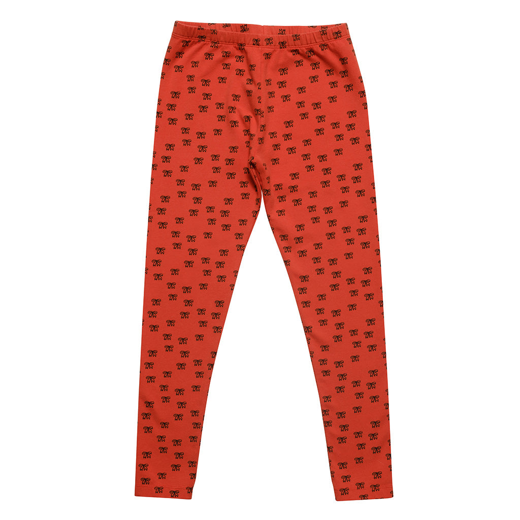 Legging Ruban Red Ditsy Ribbon Print