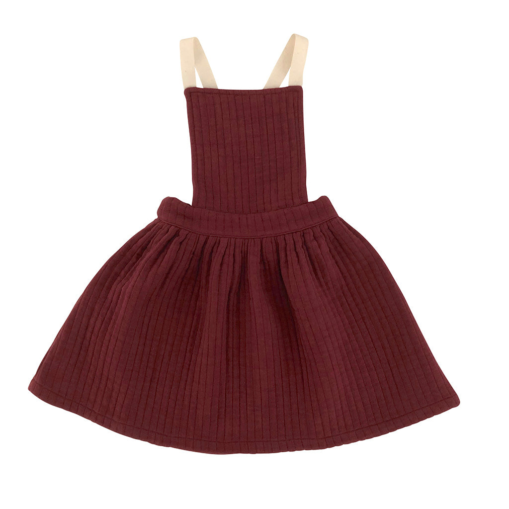 Apron Quilted Berry Red