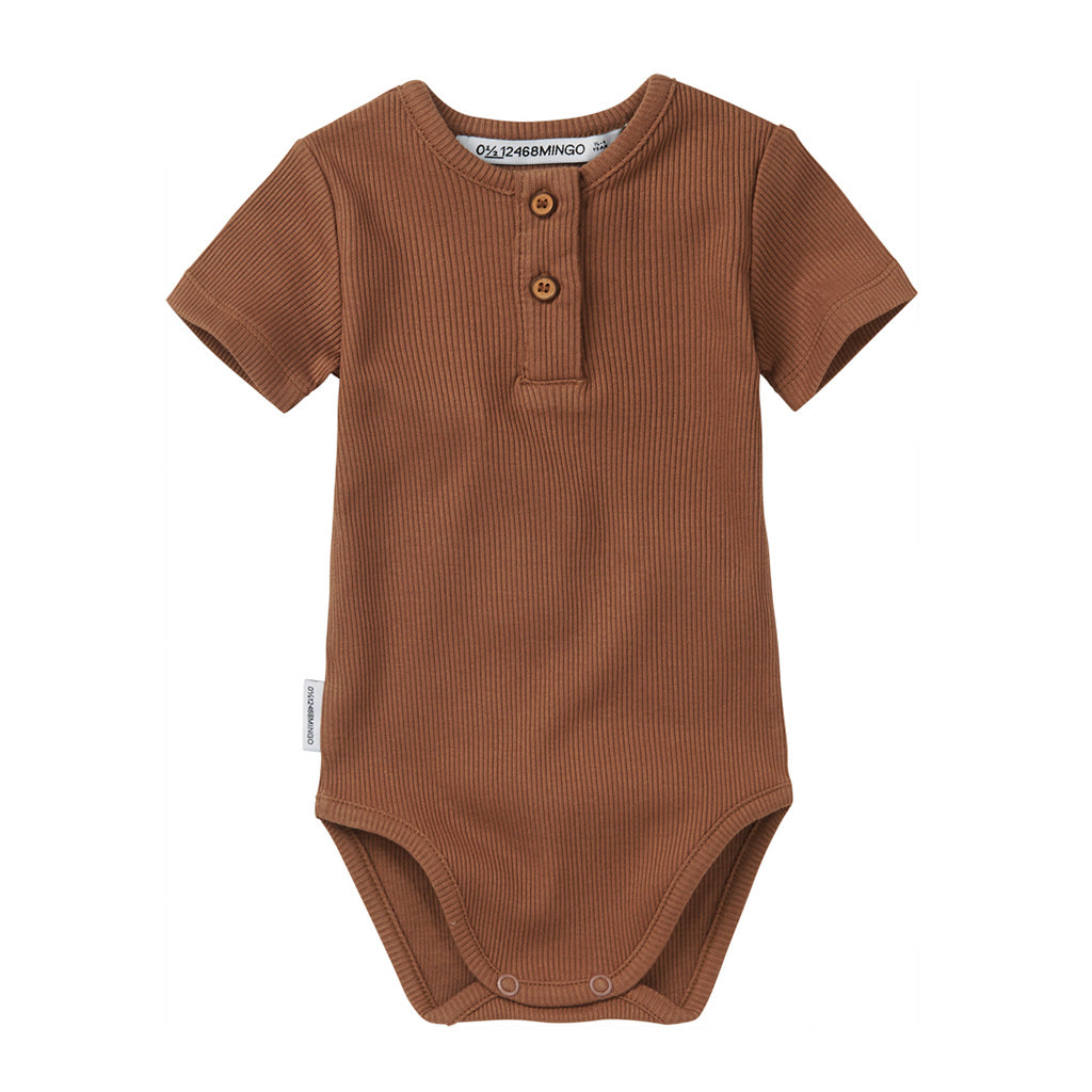 Bodysuit Rib Warm Earth