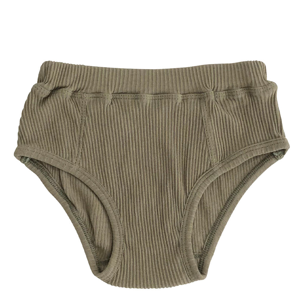 Underwear Set Rib Boys Dry Green