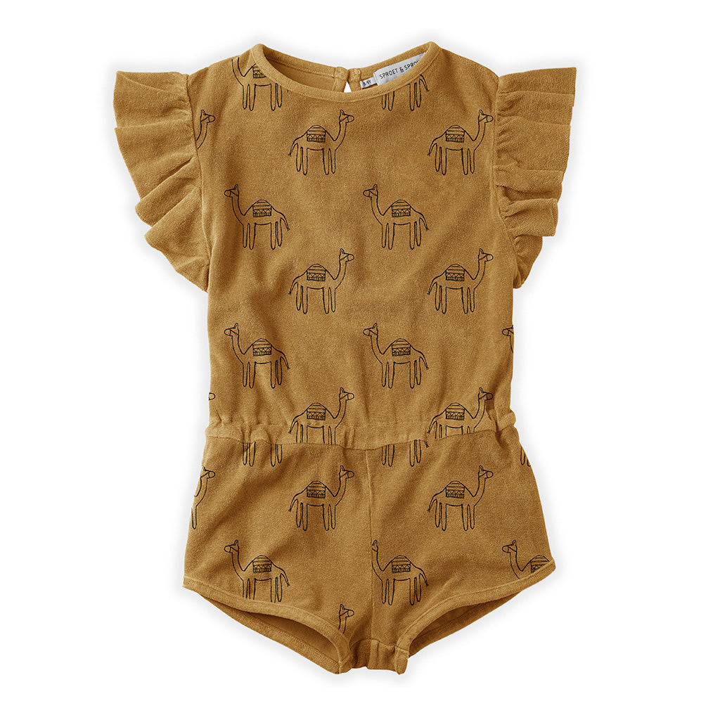 Jumpsuit Print Camel