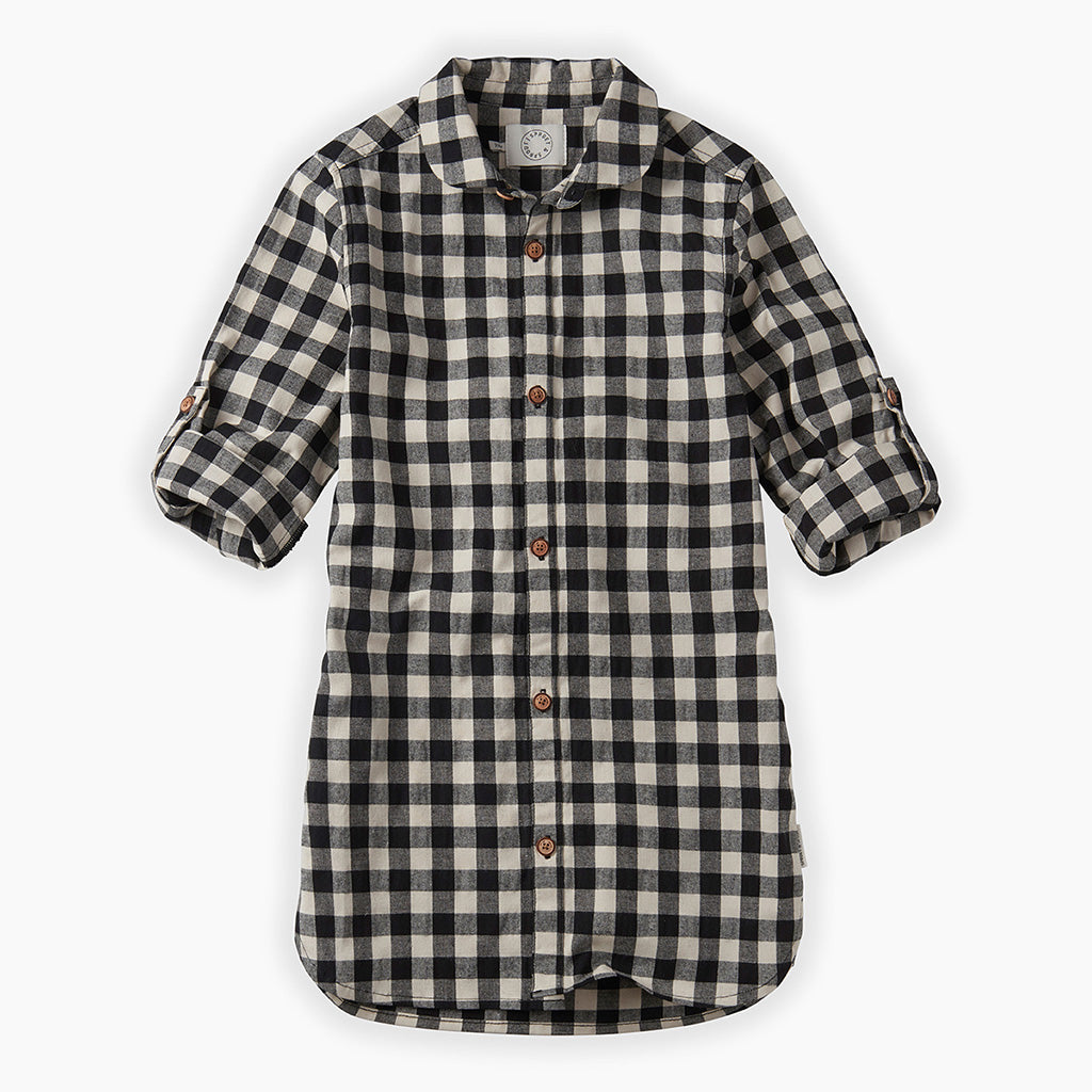 Shirt Dress Block Check
