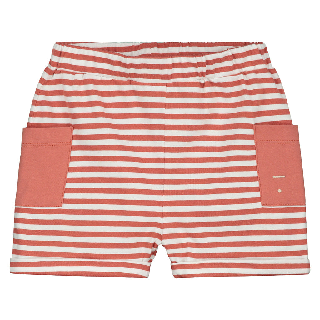 Shorts Relaxed Pocket Faded Red Off White