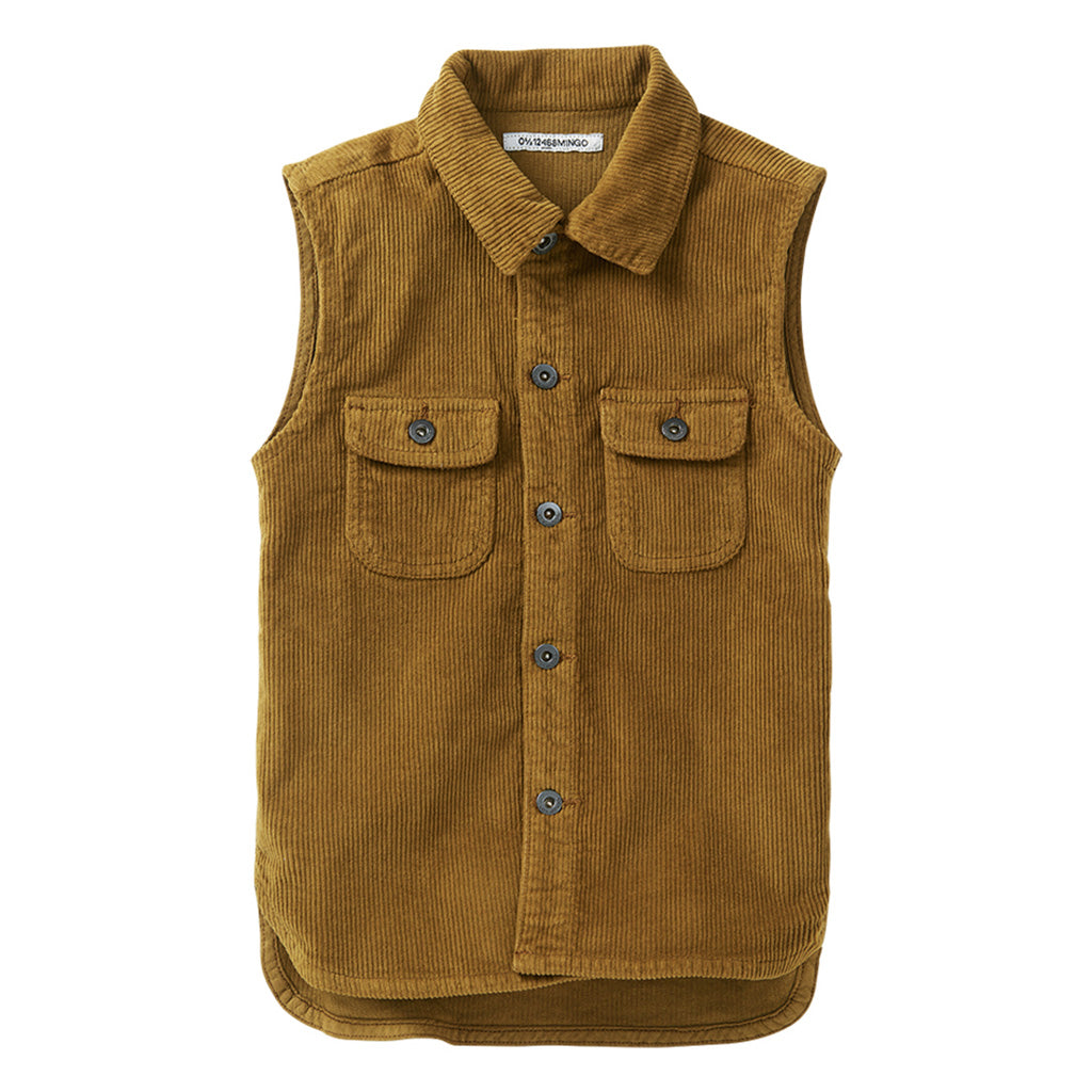 Sleeveless Shirt Ochre
