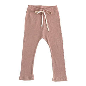 Pants Rib Pale Pink